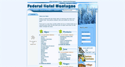 Desktop Screenshot of federal-hotel-montagne.fr